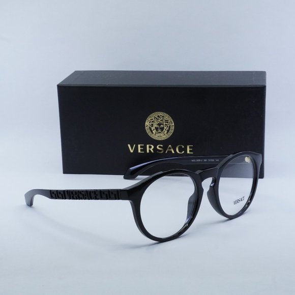 FINAL PRICE NEW VERSACE VE3355U GB1 BLACK 51mm EYEGLASSES - Picture 7 of 9